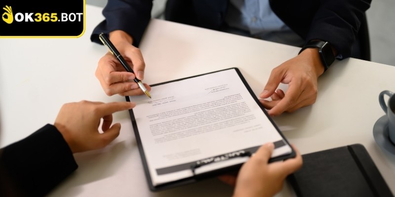 Giao dịch sai quy trình bị từ chối theo điều khoản sử dụng OK365