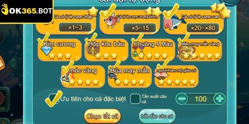 Nhiều cách phối hợp lượt bắn tối ưu phần thưởng hấp dẫn
